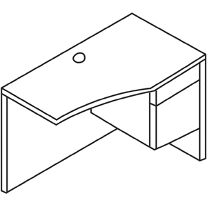 Curved Return Right Desk R84905