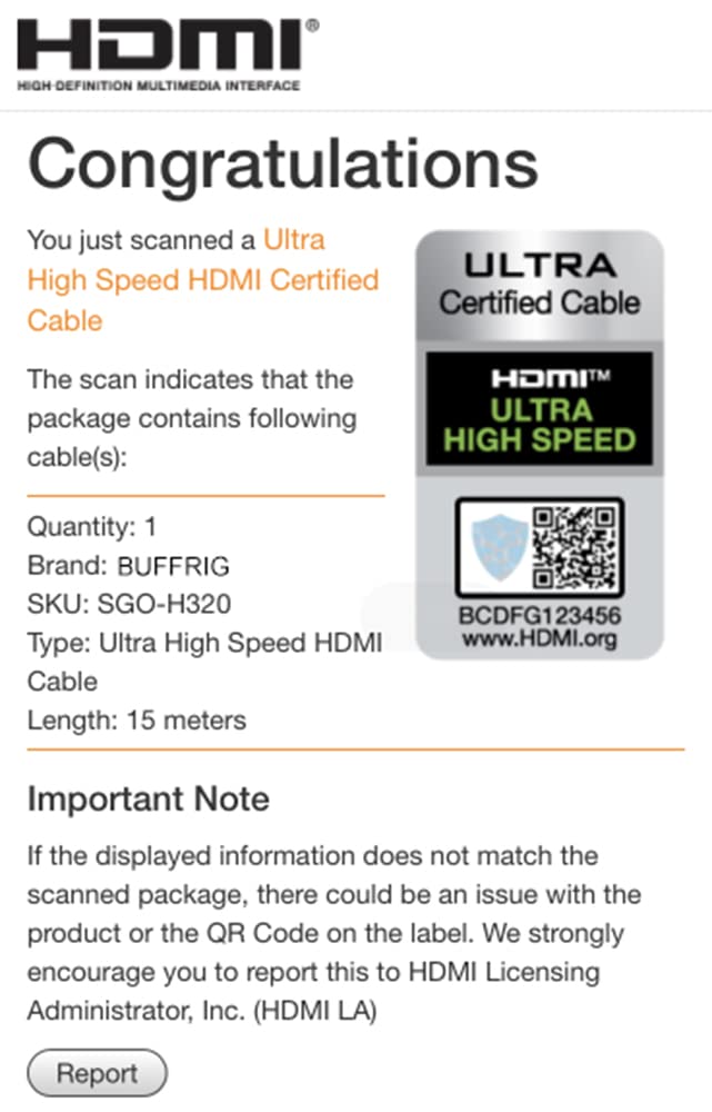 8K Fiber Optic HDMI 2.1 Cable 50ft, 48Gbps, Pack of 2 J744