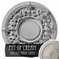 32 3/4x22OD x 2 1/2x22P Hand-Painted Ceiling Medallion Q23462