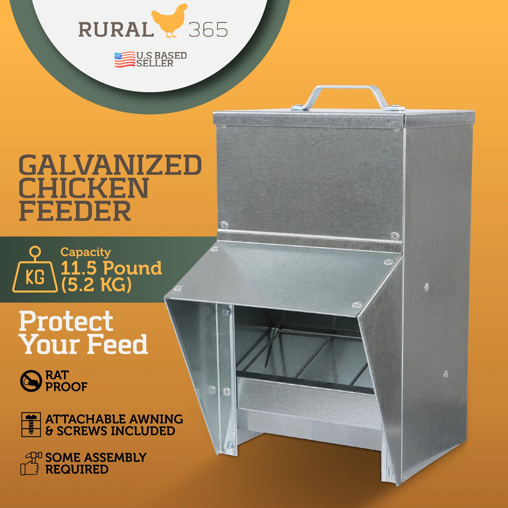 Galvanized Chicken Feeder U438
