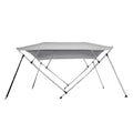 Gray 4 Bow Pontoon Bimini Top Boat Cover D96099