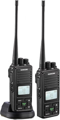 2 Pack UHF Rechargeable Handheld Radio with Earpieces C4938
