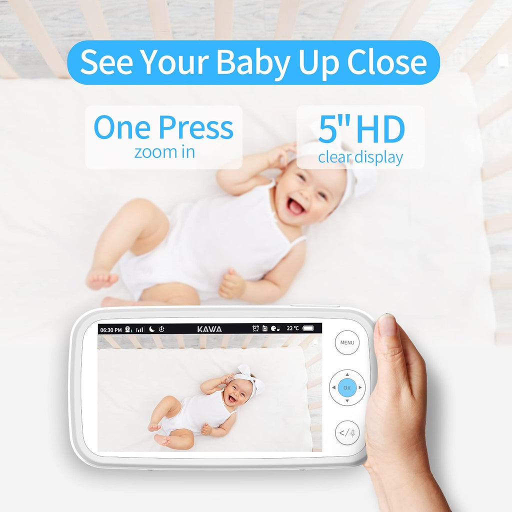 5" 720P HD Video Baby Monitor with Night Vision G602125