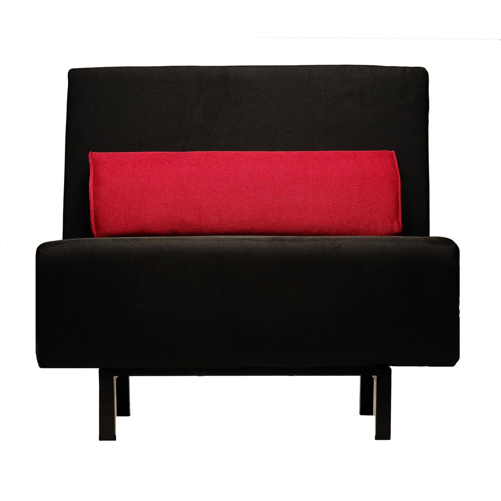 Black Convertible Accent Chair Bed H992284