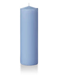 Periwinkle Blue 3x22x10x22 Pillar Candles Set of 12 V38075