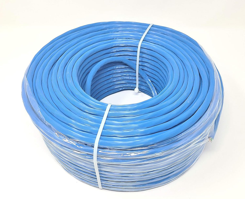 250 Feet CAT 6A Solid STP Bulk Ethernet Cable Blue N915336