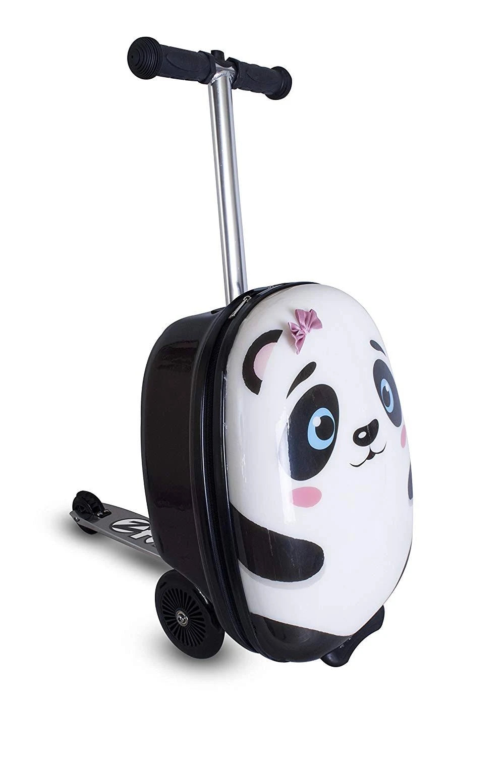 White Polly The Panda Scooter Suitcase C7876