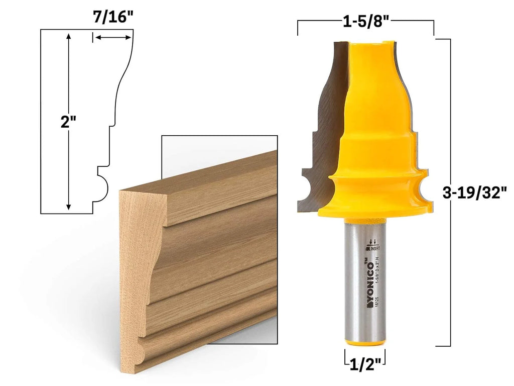 2" Door & Window Casing Router Bit - 1/2" Shank V51052
