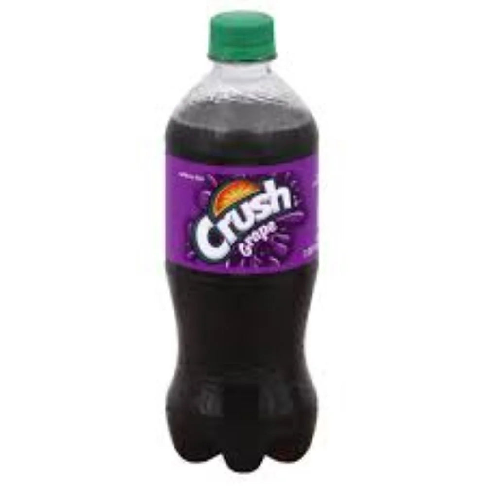 Crush Grape Soda 20oz Bottles, Quantity of 16 E6408