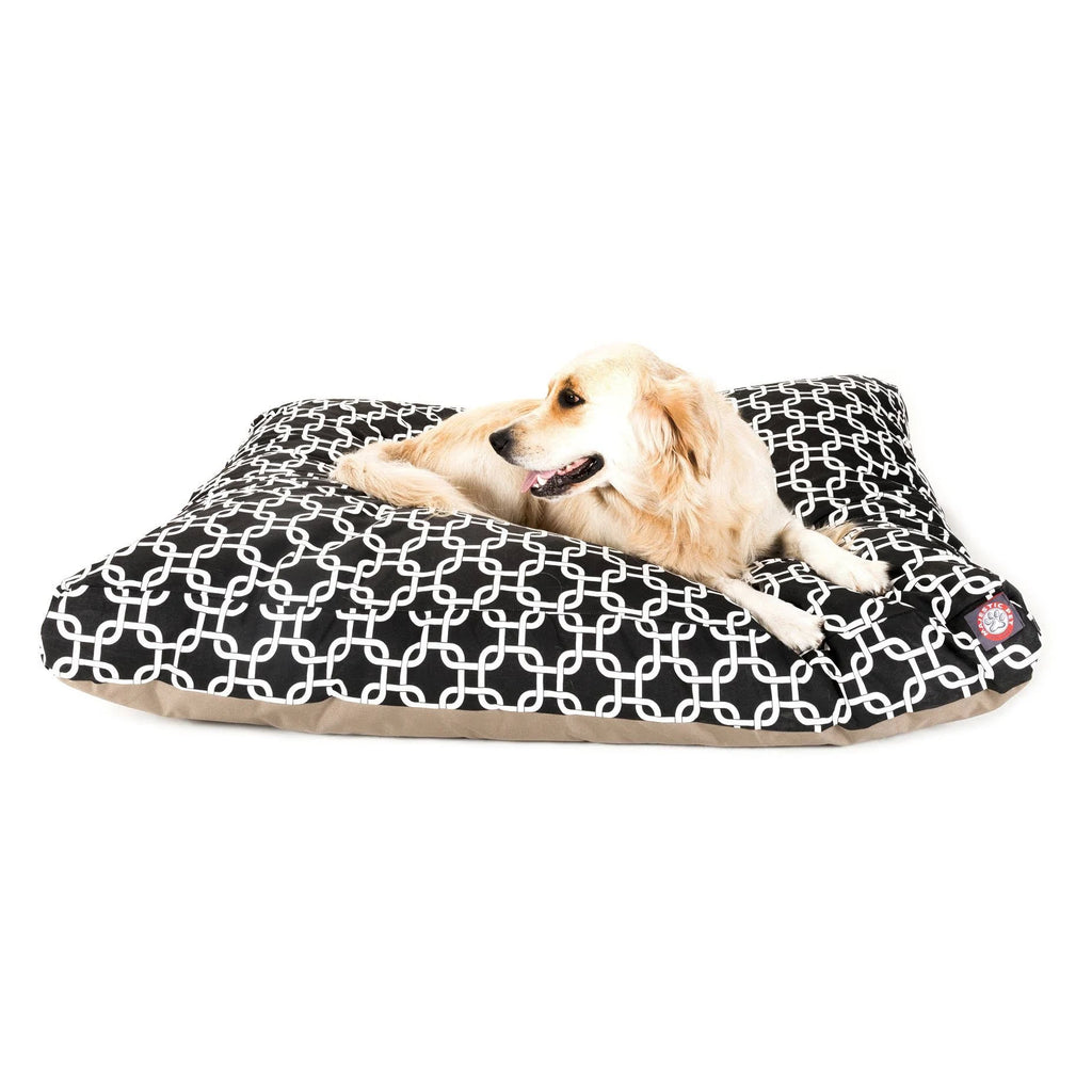 Black Rectangle Pet Bed A175