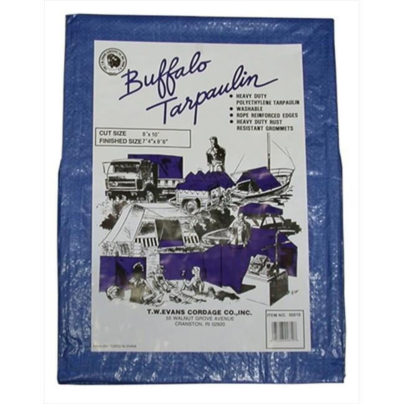Blue Poly Tarpaulin C6089