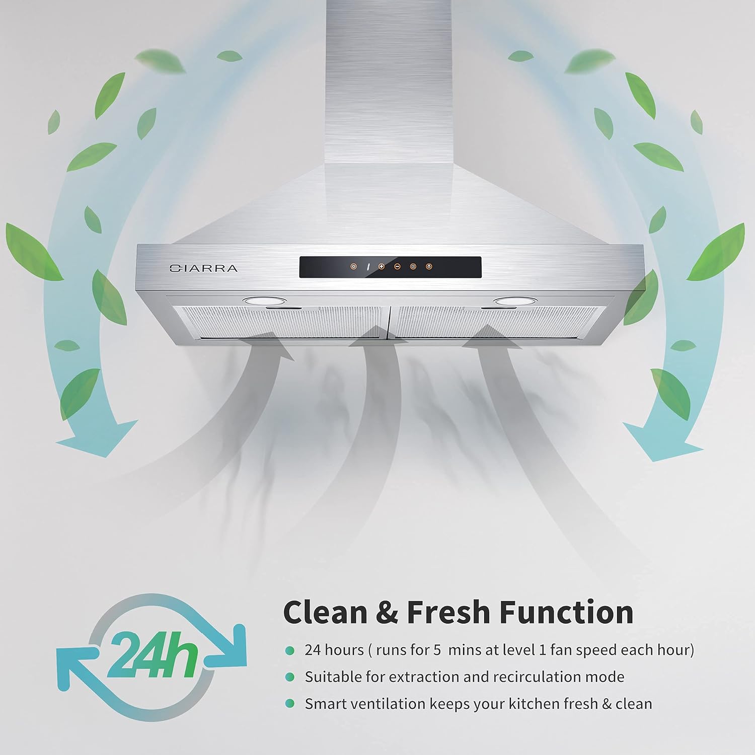 30 inch 450 CFM Stainless Steel Vent Hood T593