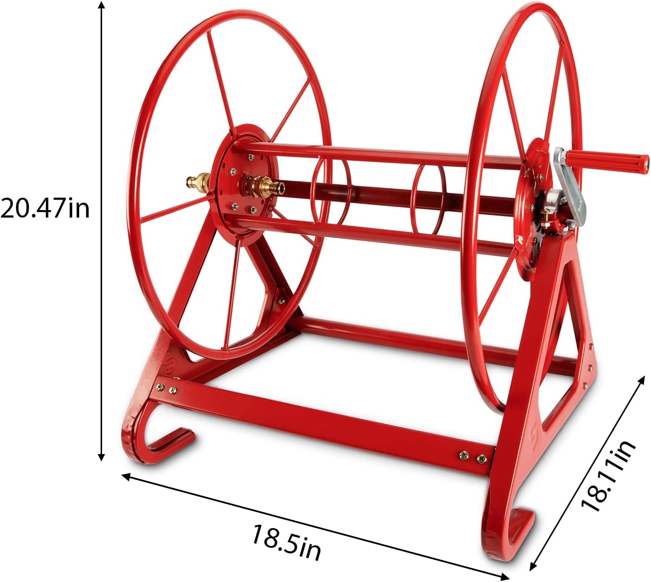 Heavy Duty Wall Mounted Garden Hose Reel Holder for 200 FT 3/4 Inch Hose M957114