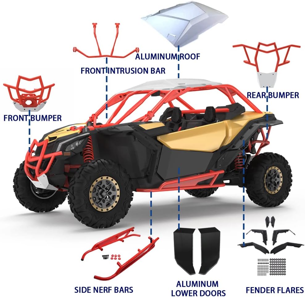 Front Intrusion Bar with Red Powder Coating M284