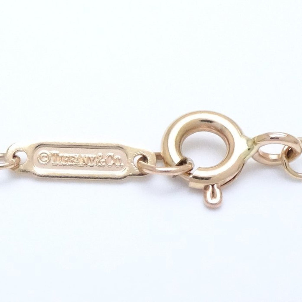 Tiffany Metro Heart Necklace Diamond Pink Gold Rose S299833