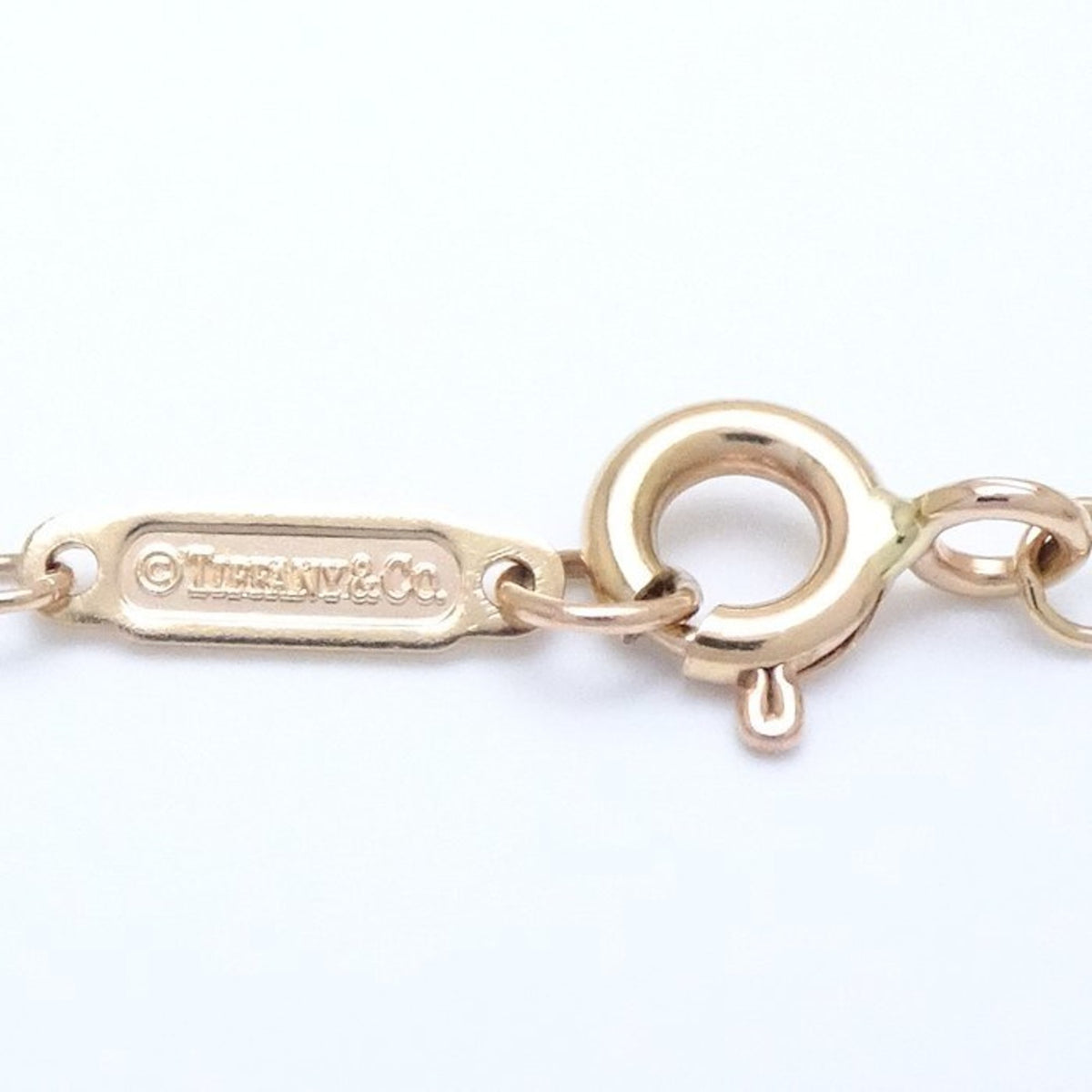 Tiffany Metro Heart Necklace Diamond Pink Gold Rose S299833