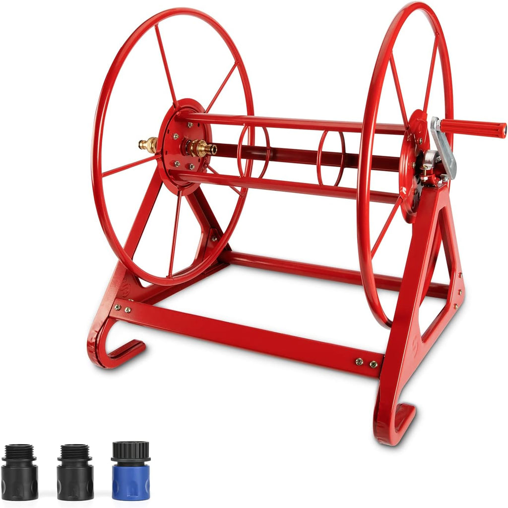 Heavy Duty Wall Mounted Garden Hose Reel Holder for 200 FT 3/4 Inch Hose M957114