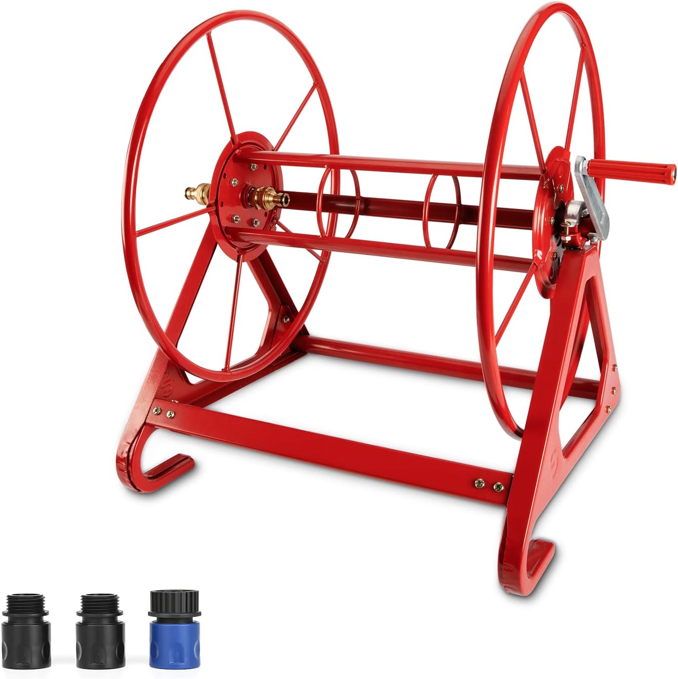 Heavy Duty Wall Mounted Garden Hose Reel Holder for 200 FT 3/4 Inch Hose M957114