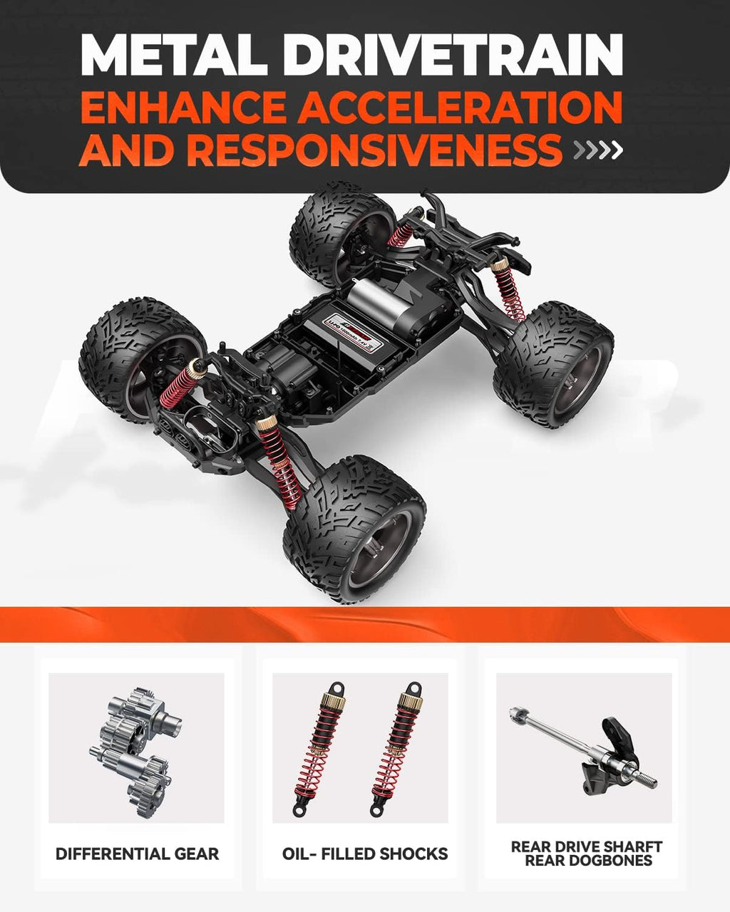 1:12 Scale Remote Control Truck 2WD 38 Km/h M4802