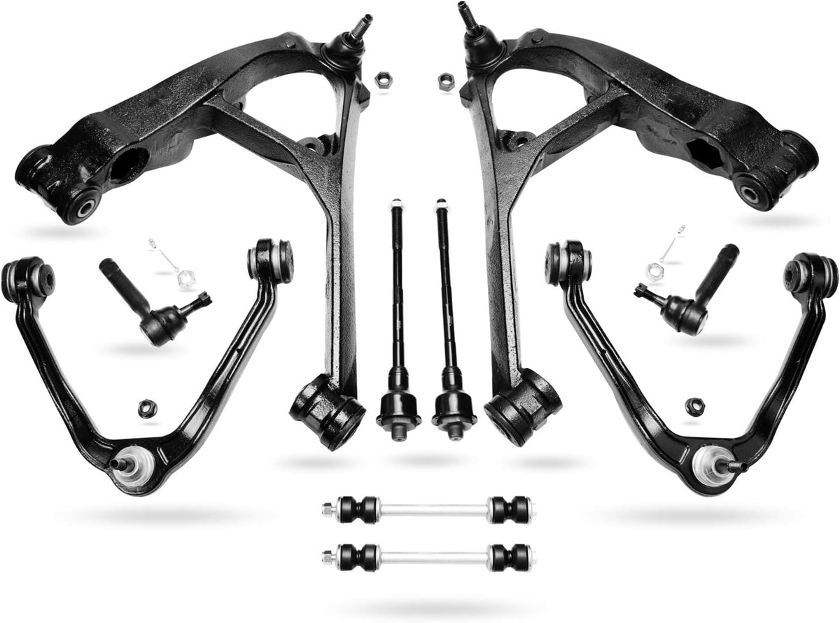 Front Control Arms with Ball Joints Sway Bars Tie Rods 10pc Set B618258