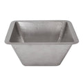 15-inch Square Hammered Copper Bar/Prep Sink in Electroless Nickel B97013