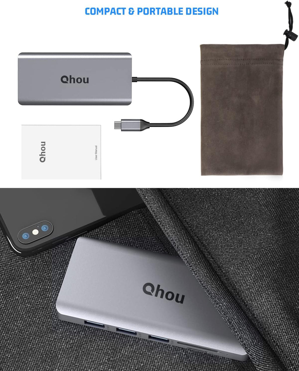 13 in 1 USB C Hub with 4K Dual HDMI Y30587
