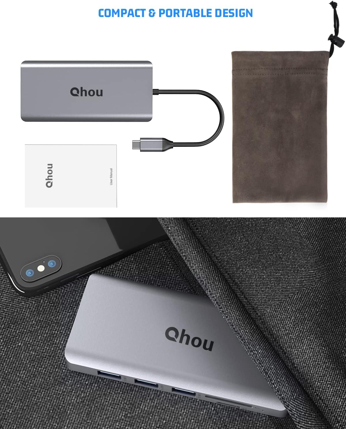 13 in 1 USB C Hub with 4K Dual HDMI Y30587