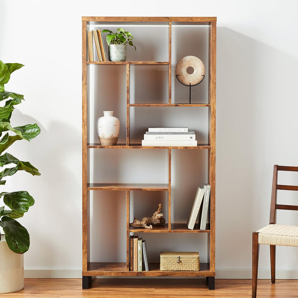 Antique Nutmeg Open Bookcase X77414
