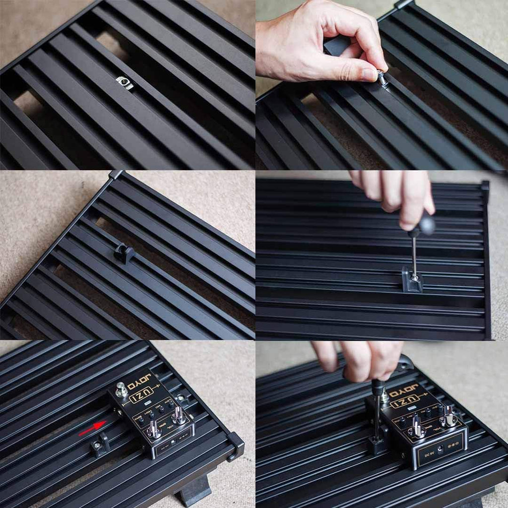 Aluminum Alloy Guitar Pedalboard with Carry Bag C83342