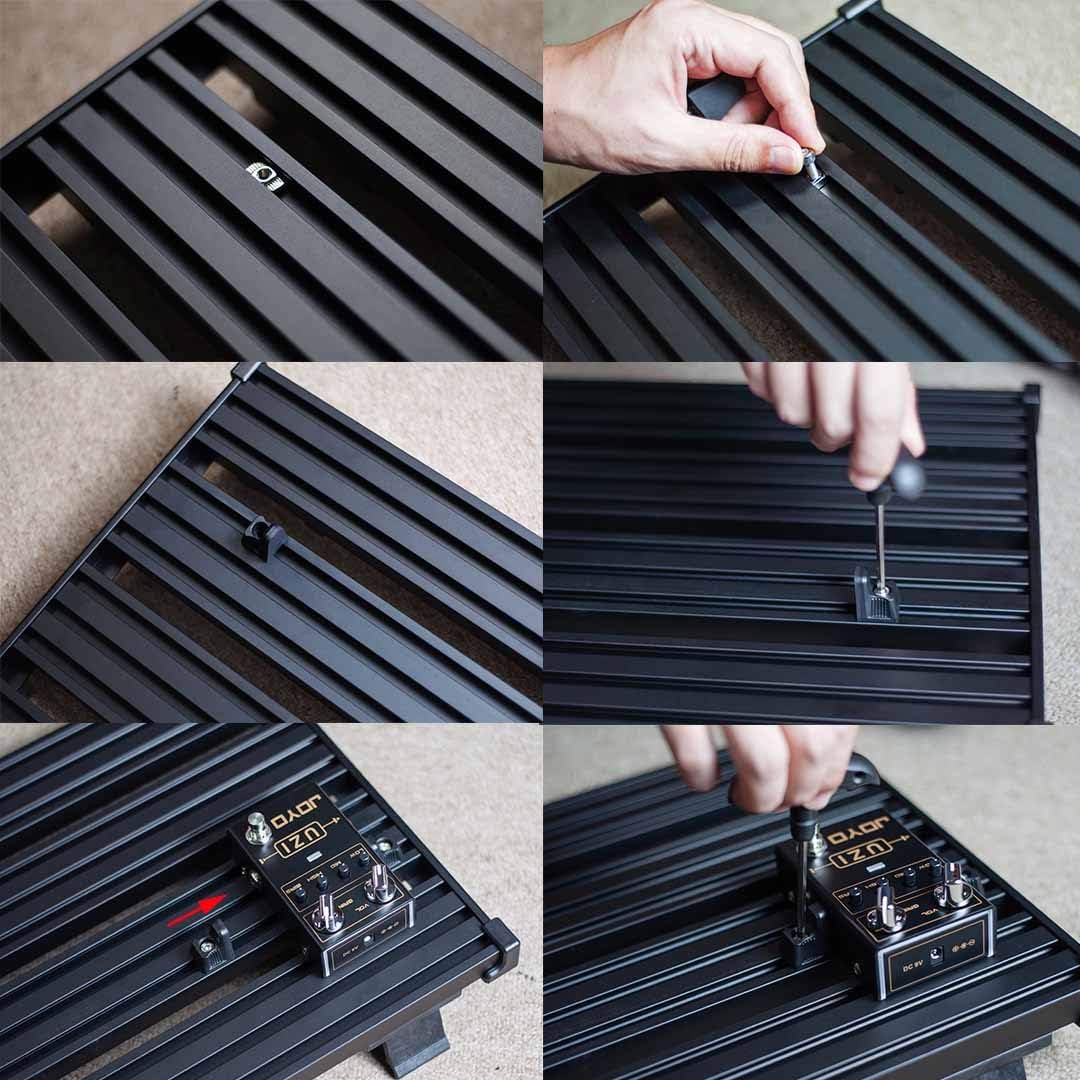 Aluminum Alloy Guitar Pedalboard with Carry Bag C83342
