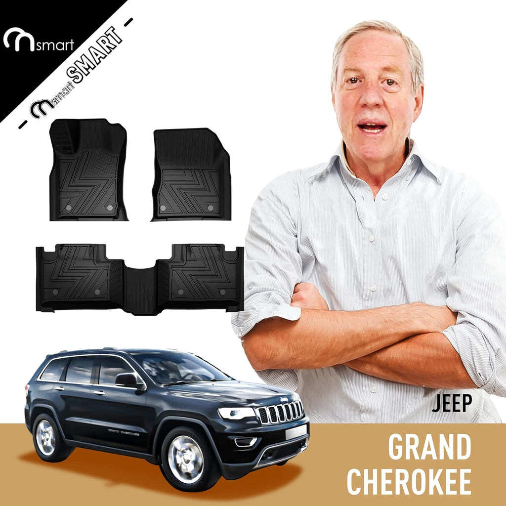 Black TPE All Weather Floor Liners for Jeep Grand Cherokee W569