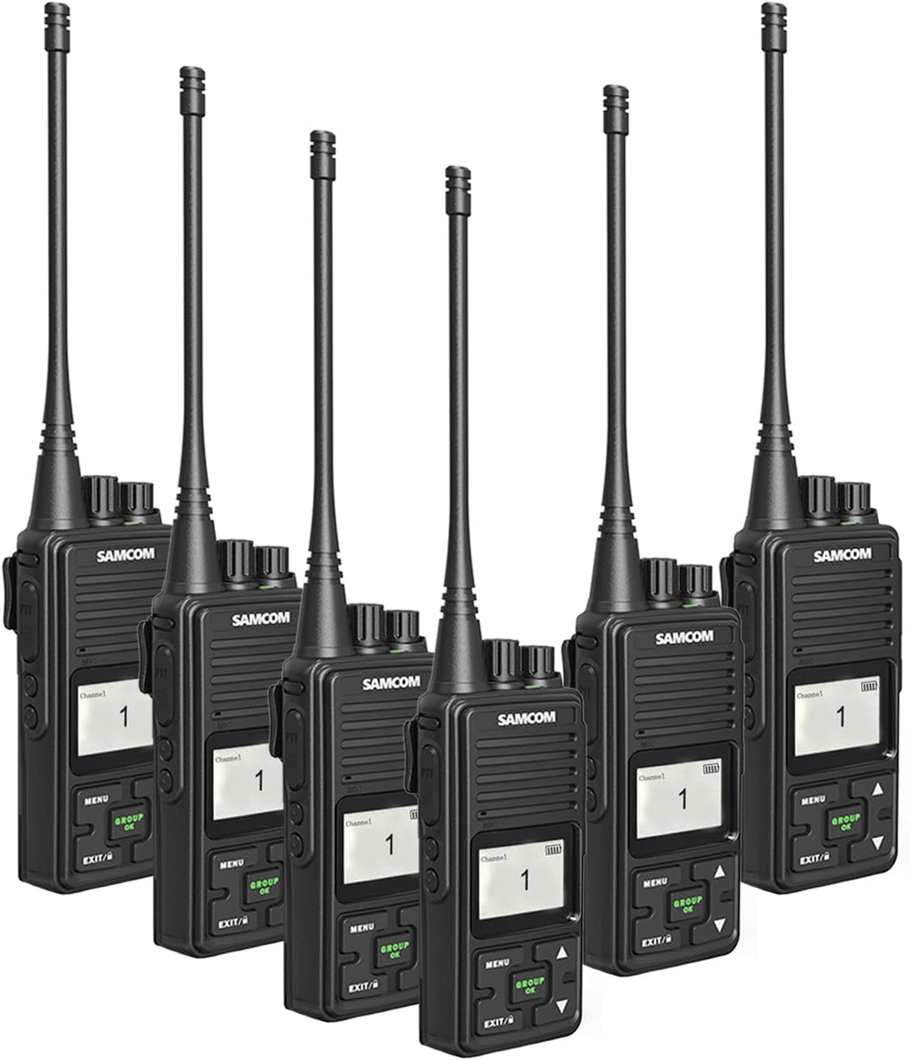 2 Pack UHF Rechargeable Handheld Radio with Earpieces C4938