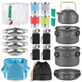 Collapsible Bowl Pan Knife Fork Cookware Utensils Kit C430