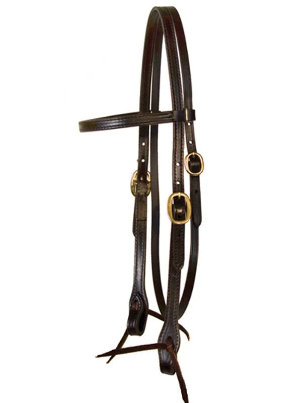 Black Chrome Trail Headstall L8012