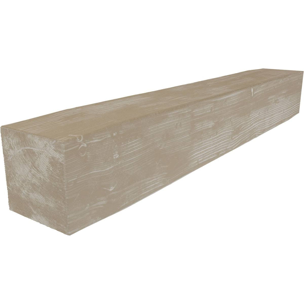 White Washed Faux Wood Fireplace Mantel V5649