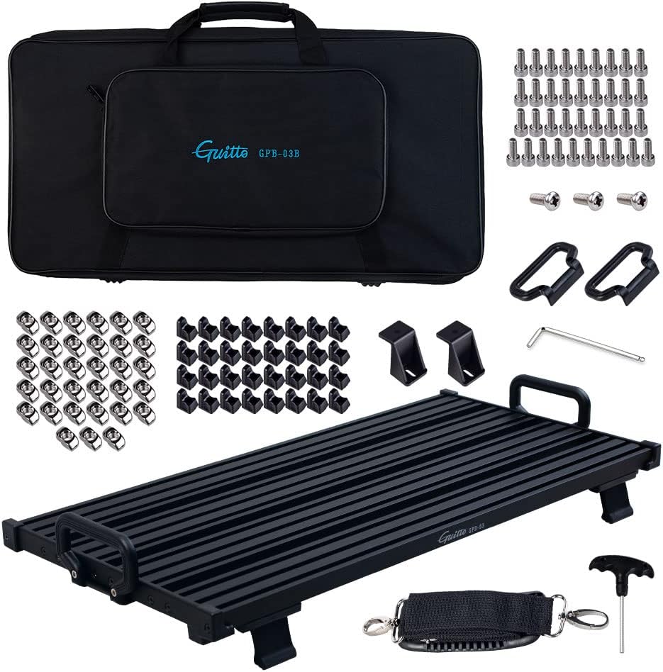 Aluminum Alloy Guitar Pedalboard with Carry Bag C83342