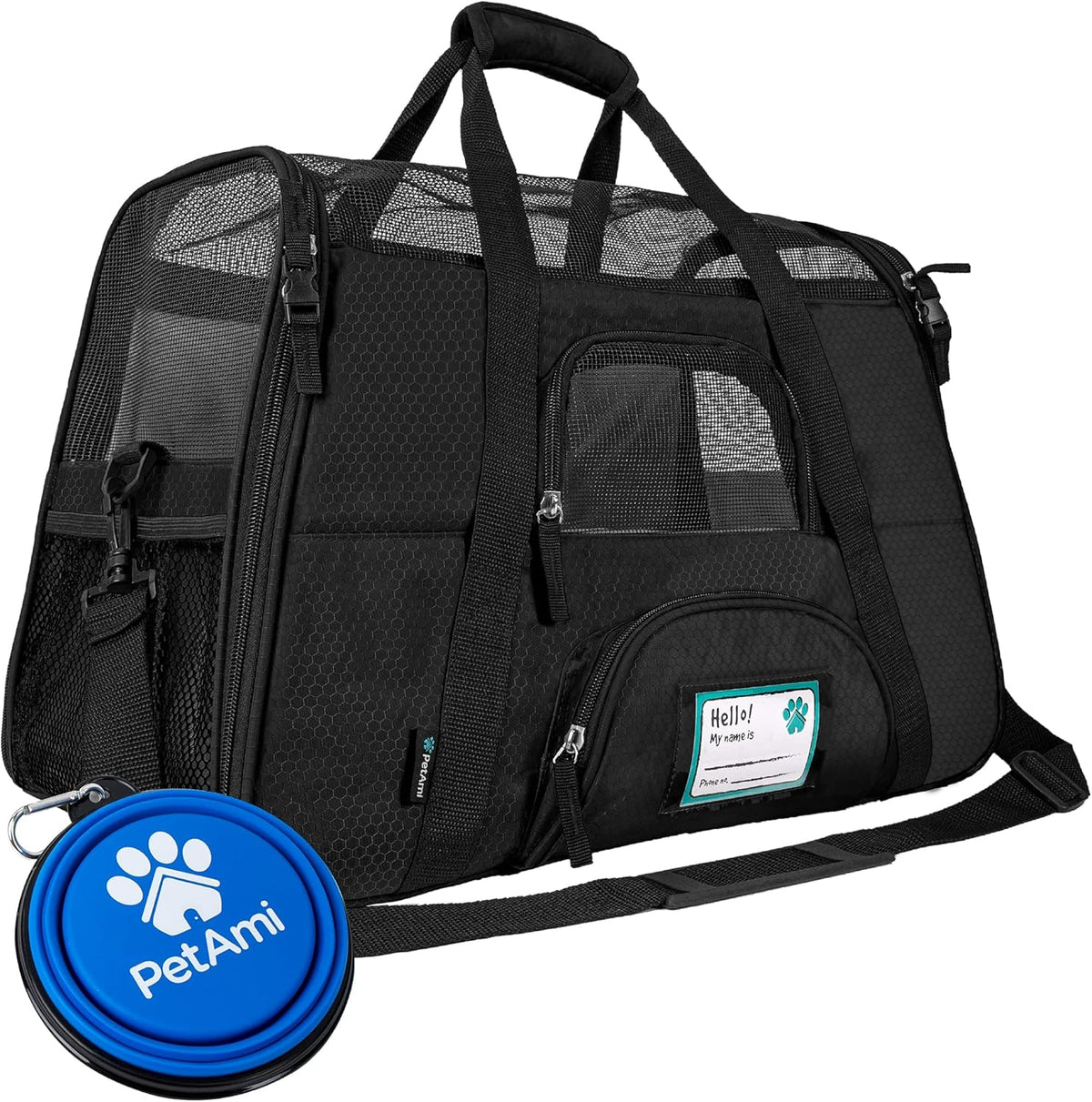 Soft-Sided Pet Travel Carrier, Small, Grey, Pack of 2 Q5259