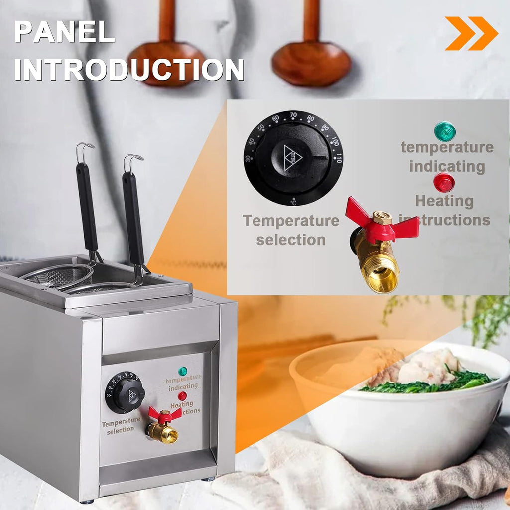 2 Holes 1500W Commercial Pasta Cooker N34324