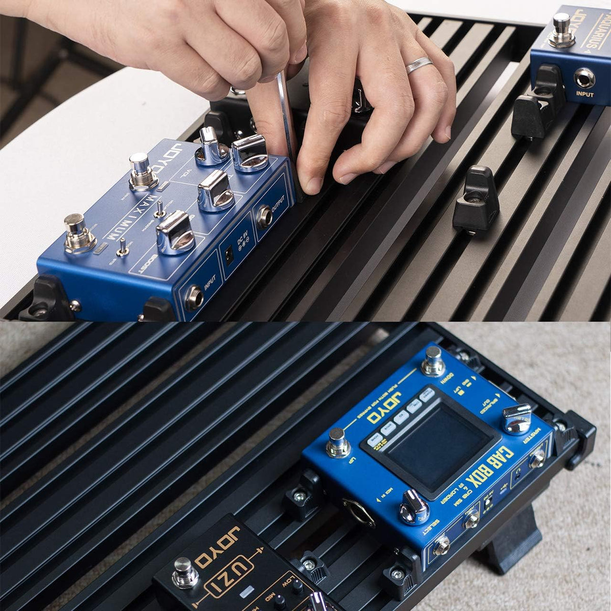 Aluminum Alloy Guitar Pedalboard with Carry Bag C83342