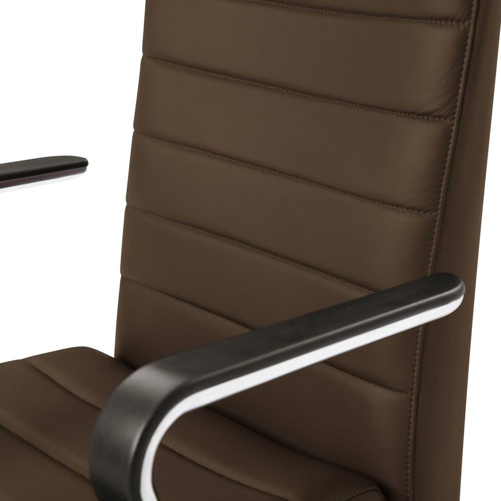 Modern Dark Brown Leather Executive Chair Z76833