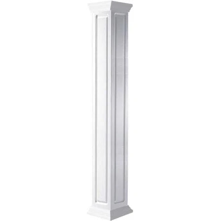 6 inchw x 72 in Craftsman Classic Square Column with Crown Capital & Crown Base A690084