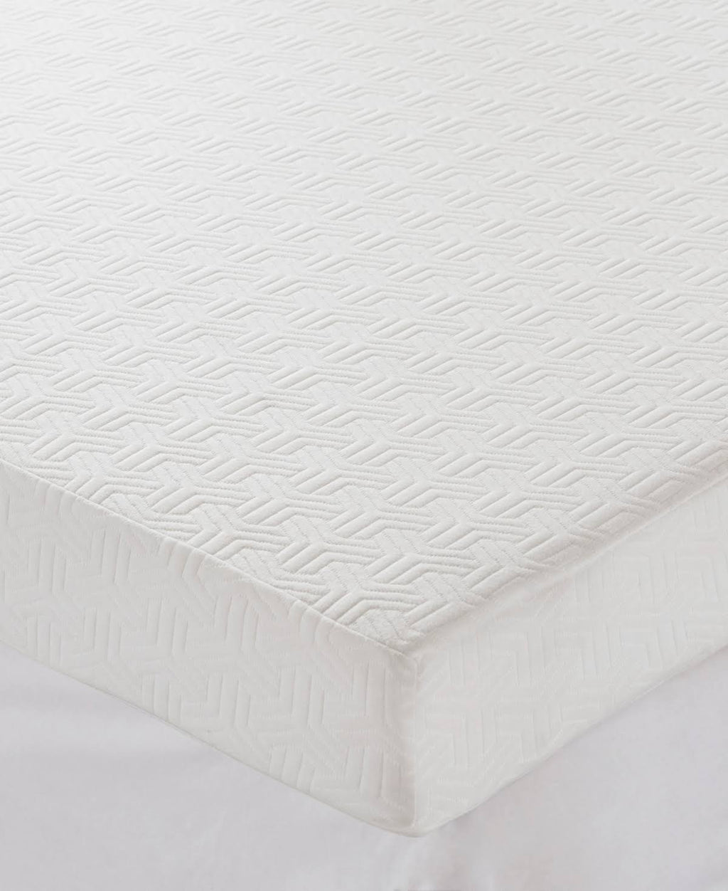 White Twin Memory Foam Mattress Topper W568